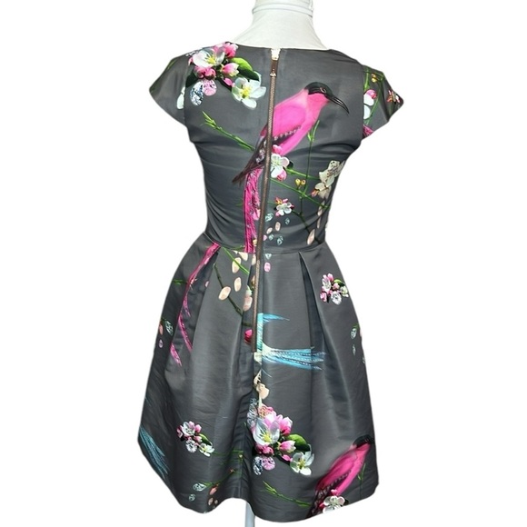 Ted Baker Bird Dress Gray - Picture 5 of 9